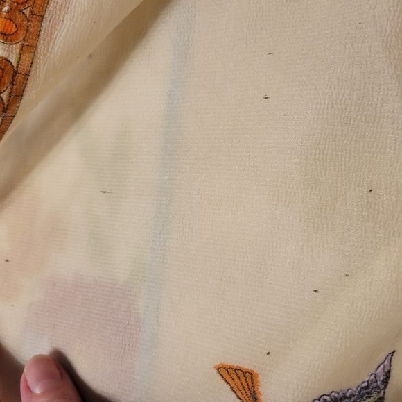 Vintage Colorful Bird Print Fabric - Picture 8 of 11